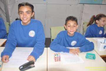 Lección escolar en el pregón de San Roque (Foto TF)